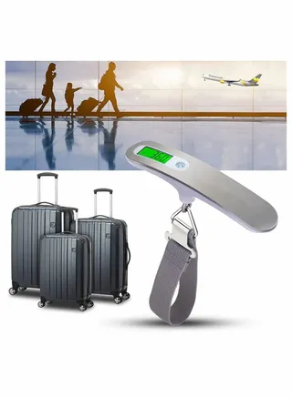 Suitcase Luggage Portable Digital Electronic Scale 110 Pound/ 50kg with Backlit and Tare Function Light Weigh for Travel 