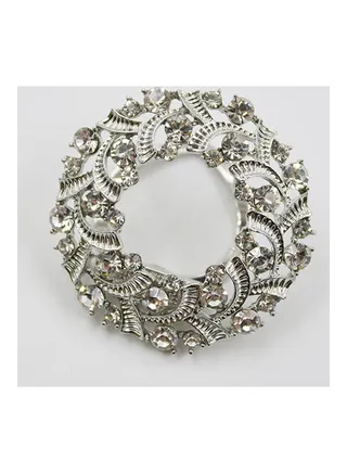 Shiny Lightweight Alloy Elegant Scarf Brooch 