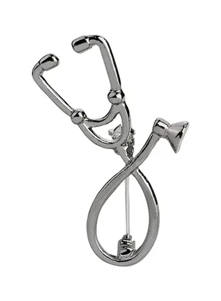 Doctor Nurse Stethoscope Themed Brooch 
