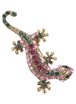 Lizard Shaped Retro Coat Brooch 