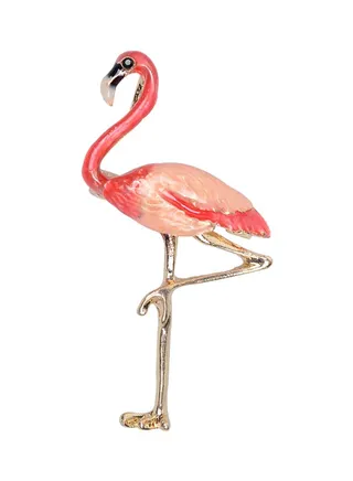 Flamingo Shaped Brooch 