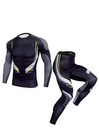 Breathable Cycling Jersey Suit Set Black 