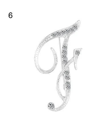 English Letters Alphabet Brooch Pin 
