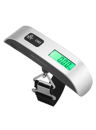 Mini Digital Electronic Hanging Scale Silver/Black 