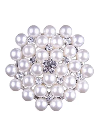 Korean Style Pop Brooch With Rhinestone 