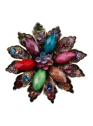 Retro Exquisite Rhinestone Brooch 