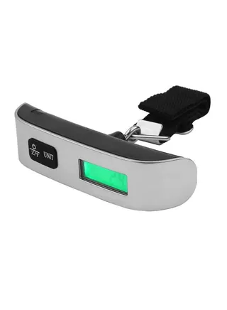 Travel Portable T Shaped Handheld Electronic LCD Display Digital Weighing Luggage Suitcase Bag Scale Silver 