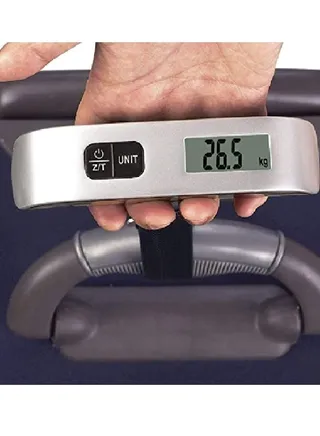 Weighaway Digital Luggage Scale White 10.4cm 