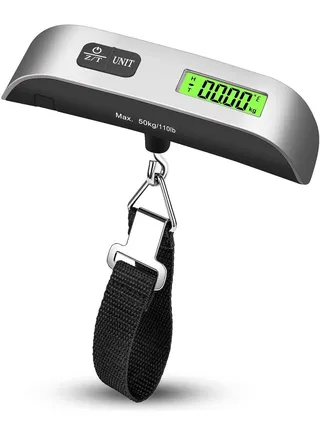 LCD Digital Luggage Scale Portable Handheld Suitcase Scale 110 lbs/50kg 