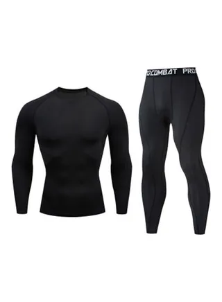 Long Sleeves T-Shirt And Pants Black 