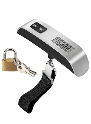 Luggage Scale, Weight Scale for Travelers, Capacity 50Kg / 110lbs with Luggage Padlock 