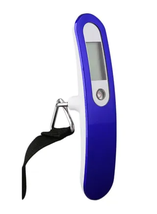 Digital LCD Luggage Balance Scale Blue/Silver/Black 