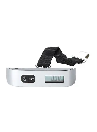 LCD Display Electronic Luggage Scale Silver/Black 