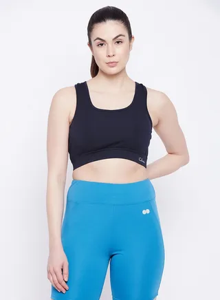 Clovia Medium Impact Padded Racerback Sports Bra 
