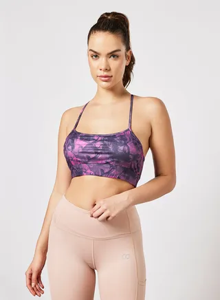 All Over Printed Sports Bra Multicolour 