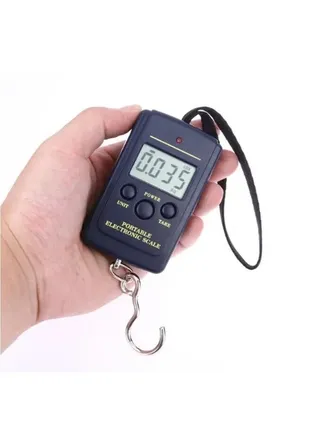 40kg Digital Electronic Scale No Bubble Bags with Backlight Mini Fishing Luggage Travel Hanging Hook Kitchen Weighing Tools 