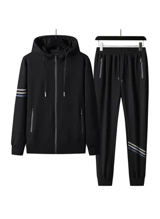 Sportswear Running Fitness Suit Black 