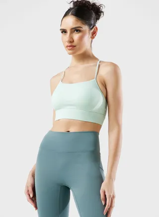 Strappy Back Detail Sports Bra