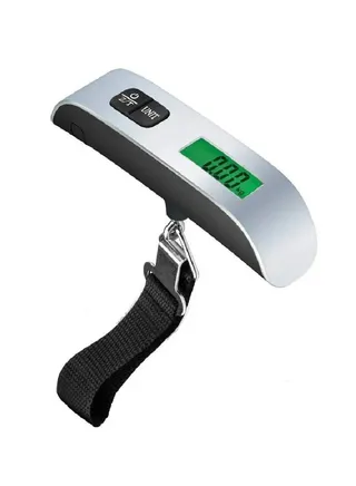 Digital Luggage Scale, Portable Handheld Baggage Electronic Scale, Suitcase Scale with Temperature Sensor and 110 Pound Capacity Hanging Luggage Weight Scale for Travel 