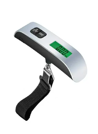 Digital Luggage Scale, Portable Handheld Baggage Electronic Scale, Suitcase Scale with Temperature Sensor and 110 Pound Capacity Hanging Luggage Weight Scale for Travel 