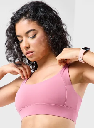 Knotted Back Detail Athletic Bra