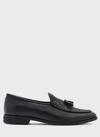 Party Tassel Detail Slip Ons