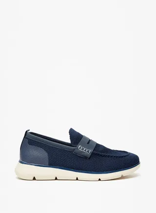 Men's Textured Slip-On Loafers 
