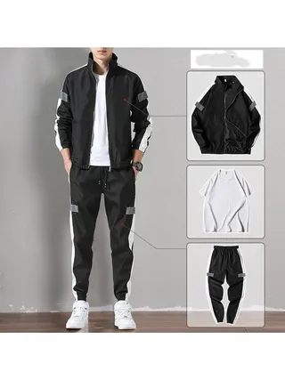 Loose Fitting Ice Silk Pants Quick Drying Sports Set 