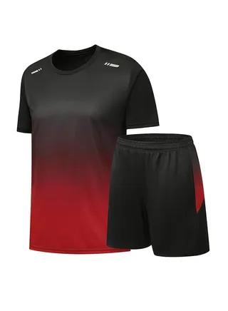 Loose Fitting Ice Silk Pants Quick Drying Sports Set 