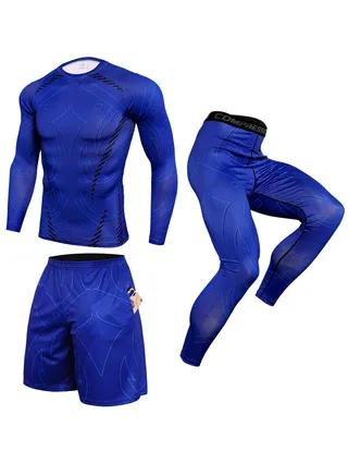 Loose Fitting Ice Silk Pants Quick Drying Sports Set 
