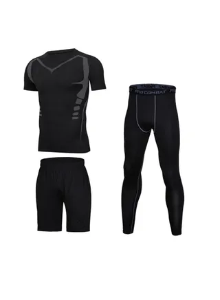 Children's High Elasticity Tight Fitting Clothing Sports Fitness Set Quick Drying Training Suit 