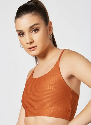 Active Sports Bra Brown 