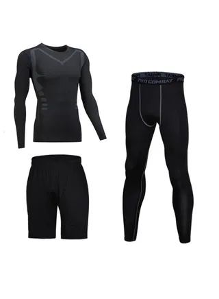 Children's High Elasticity Tight Fitting Clothing Sports Fitness Set Quick Drying Training Suit 