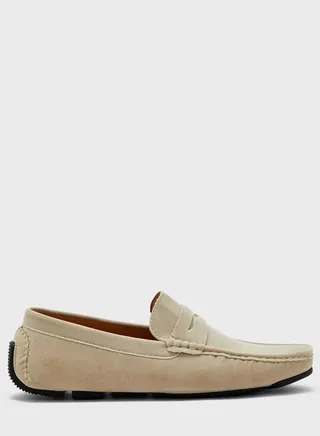 Faux Suede Loafers