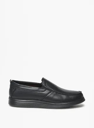 Men Solid Slip-On Loafers 