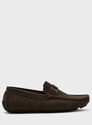 Casual Webbing Detail Loafers 