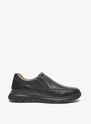 Men Textured Slip-On Loafers 