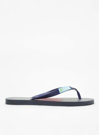 Calcito Printed Slip On Slipper Blue 