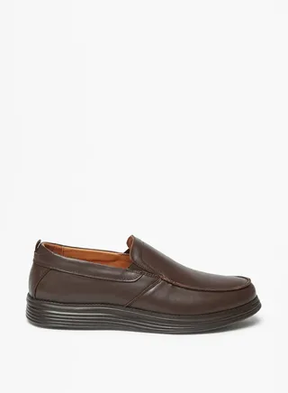 Men Solid Slip-On Loafers 