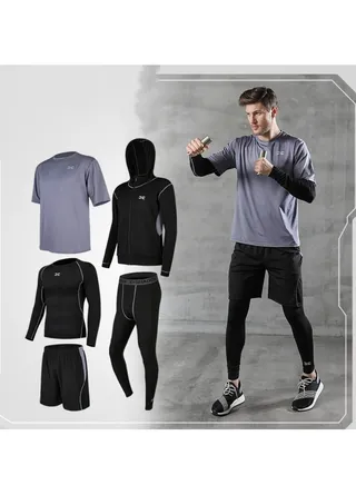 Men's Fitness Suit Sportswear Quick Drying Set 