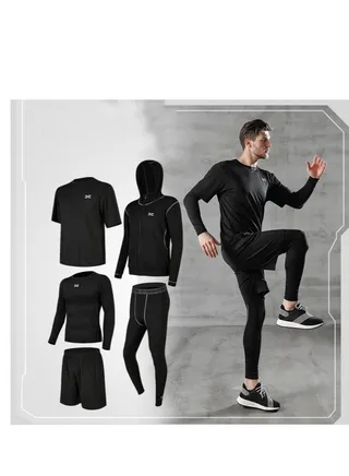 Men's Fitness Suit Sportswear Quick Drying Set 