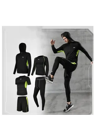 Men's Fitness Suit Sportswear Quick Drying Set 