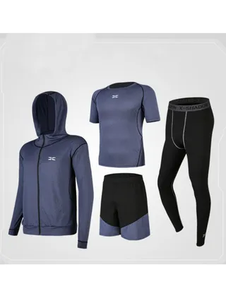 Men's Fitness Suit Sportswear Quick Drying Set 