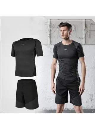 Men's Fitness Suit Sportswear Quick Drying Set 