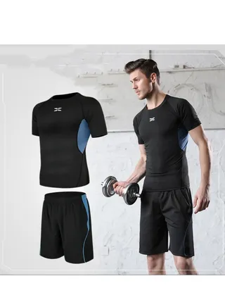 Men's Fitness Suit Sportswear Quick Drying Set 