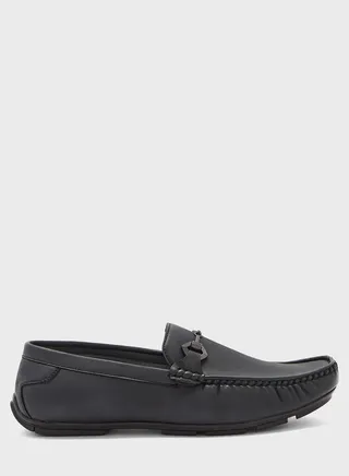 Trim Detail Casual Loafers
