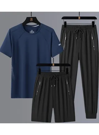 New men's casual set of three pieces 