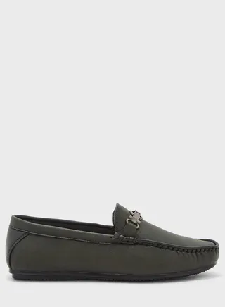 Trim Detail Casual Loafers