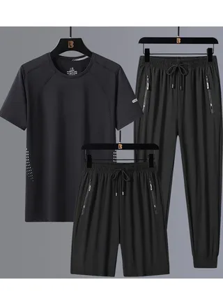 New men's casual set of three pieces 