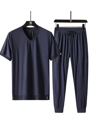 Men's T-shirt Casual Sports Set Two-piece Set 